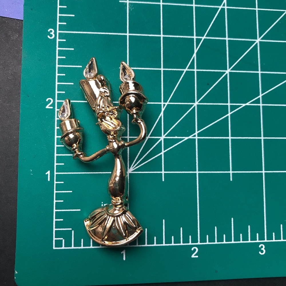 Goldtone Lumiere brooch beauty and beast character - Picture 8 of 12